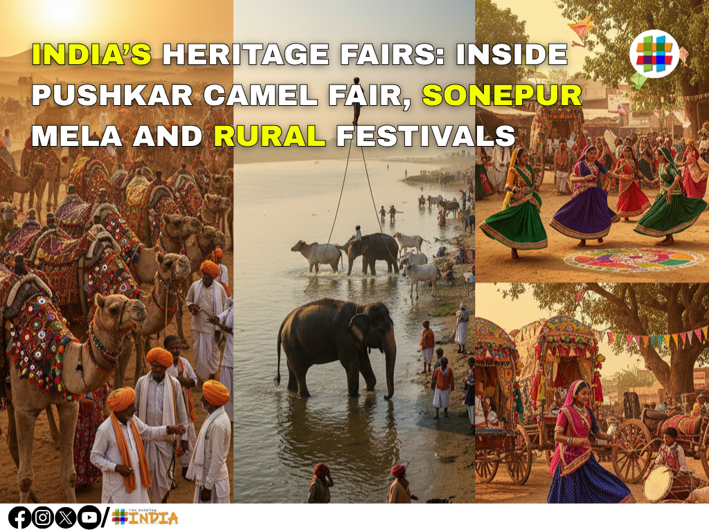 INDIA’S HERITAGE FAIRS INSIDE PUSHKAR CAMEL FAIR, SONEPUR MELA AND RURAL FESTIVALS
