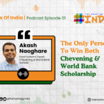Only Person To Win Chevening Scholarship & World Bank Scholarship Akash Naoghare