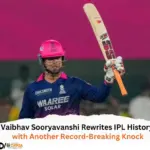 Vaibhav Sooryavanshi Rewrites IPL History with Another Record-Breaking Knock